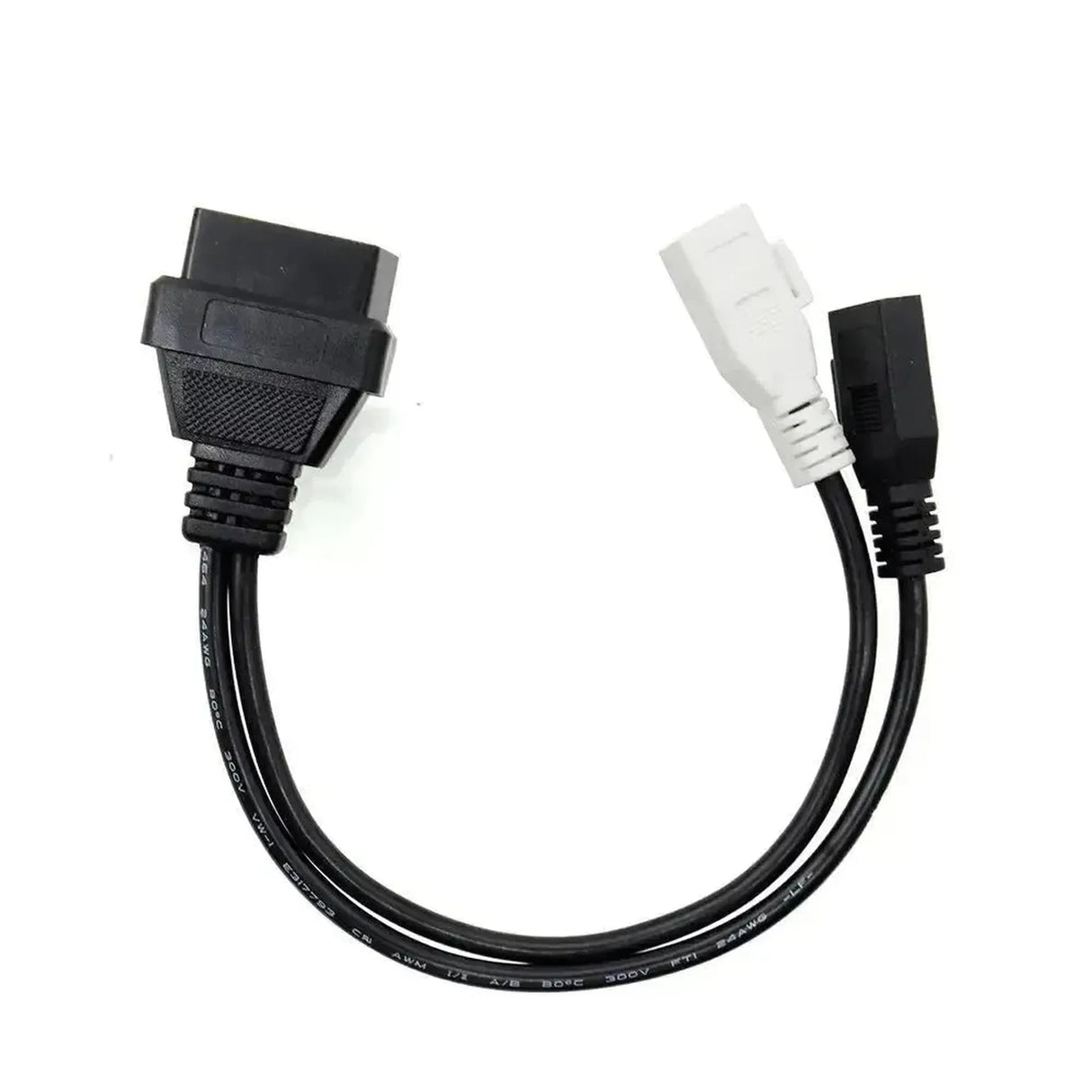 Audi/Seat/Skoda/Volkswagen 2+2-poliges OBD1 – 16-poliges OBD2 Adapterkabel | Personenwagen
