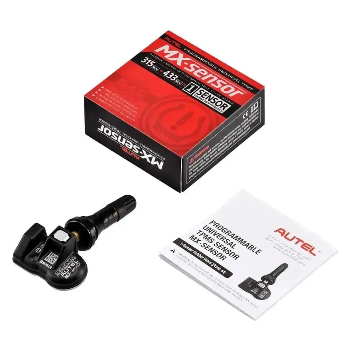 Autel MX-Sensor 315MHz+433MHz (Gummi) | TPMS-Sensor (Einpressen)