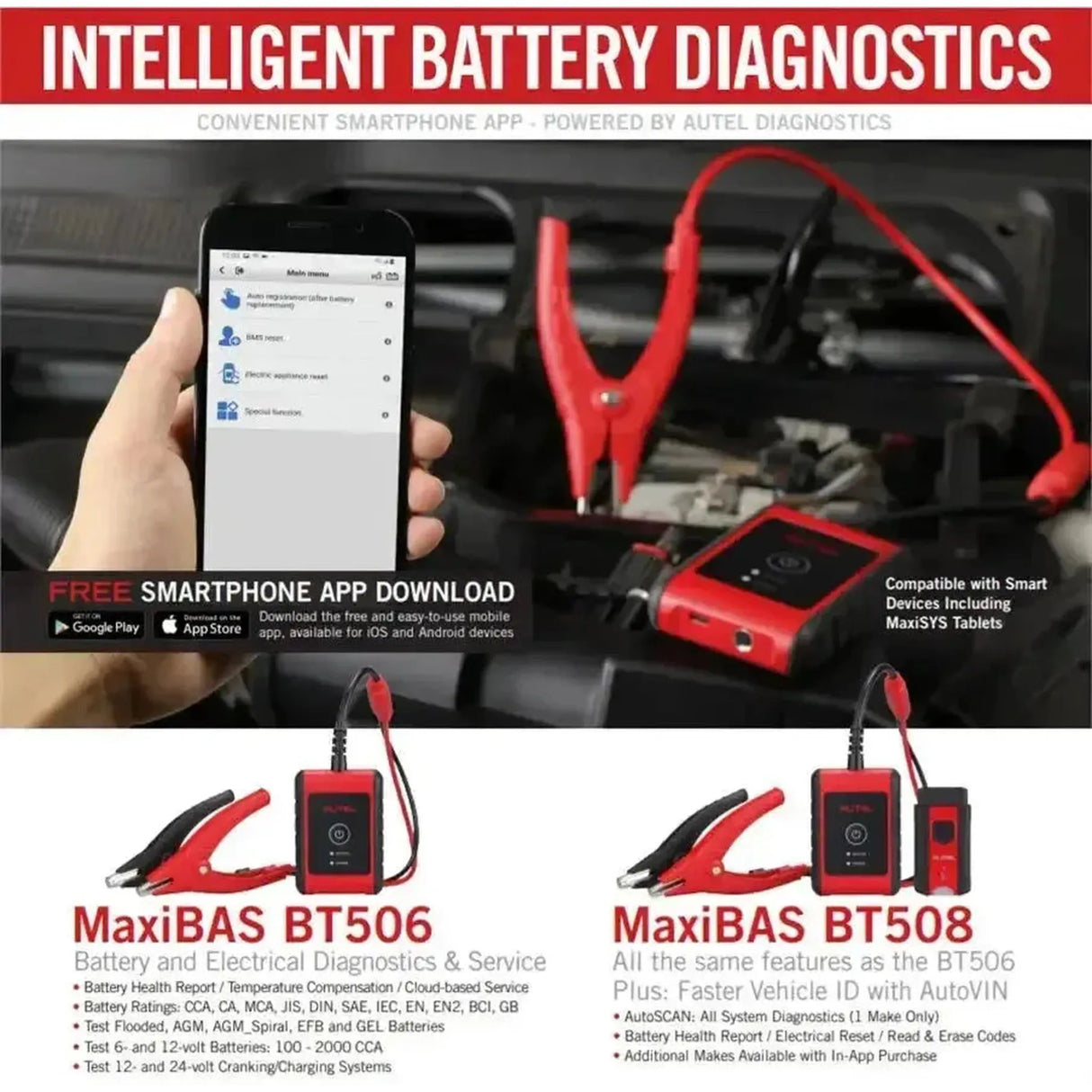Autel MaxiBas BT506 | Batterietester