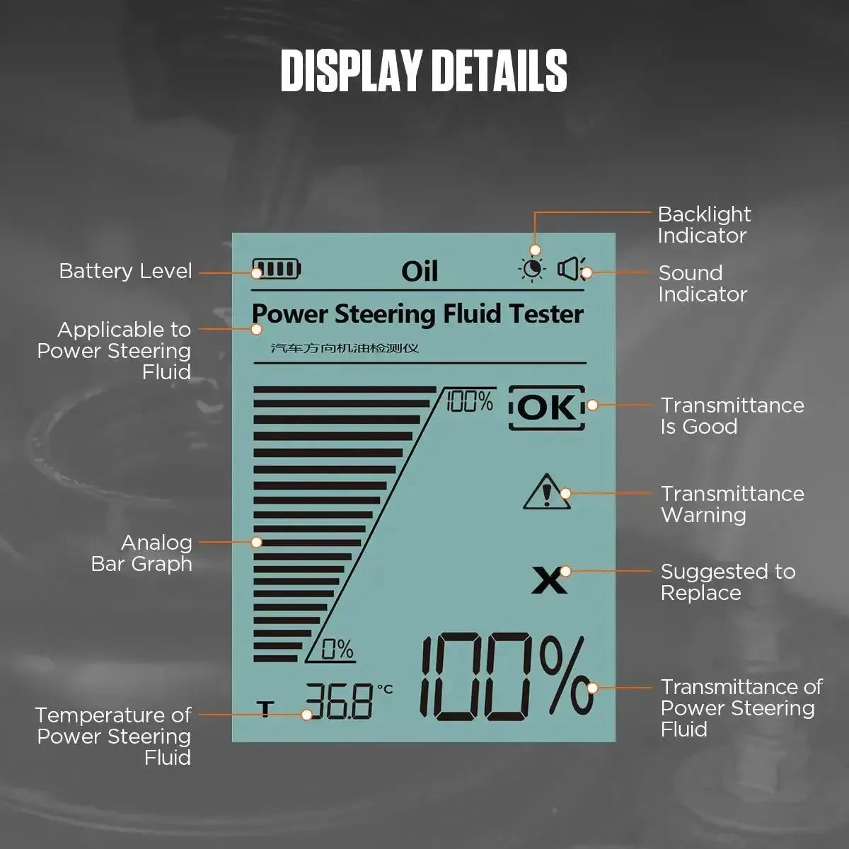Autool AS507 | Servolenkungsflüssigkeitstester