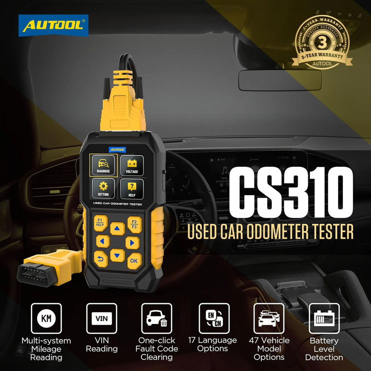 Autool CS310 | Drehzahlmesser