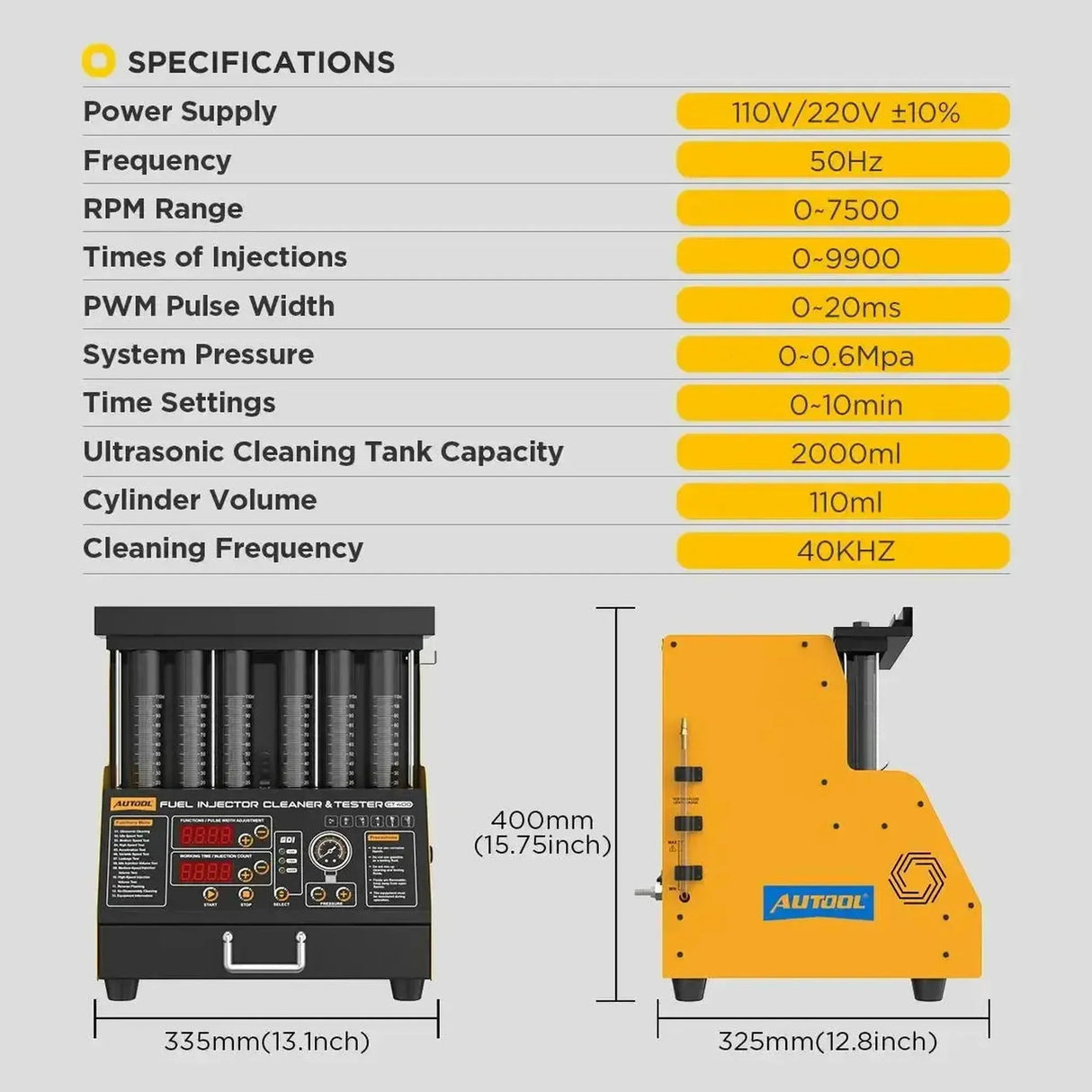 Autool CT400 | Einspritzdüsentester