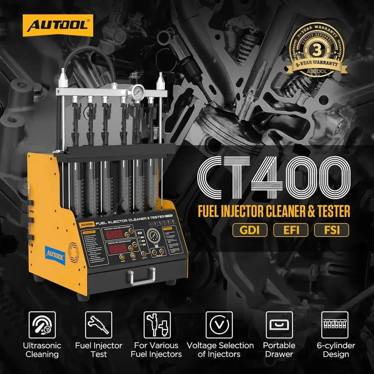Autool CT400 | Einspritzdüsentester