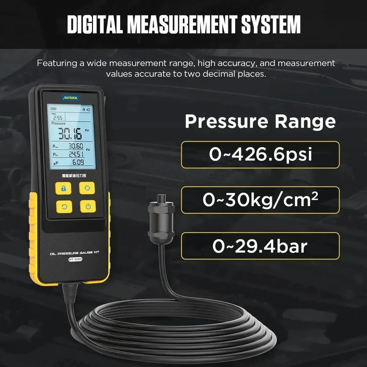 Autool PT620 | Öldrucktester