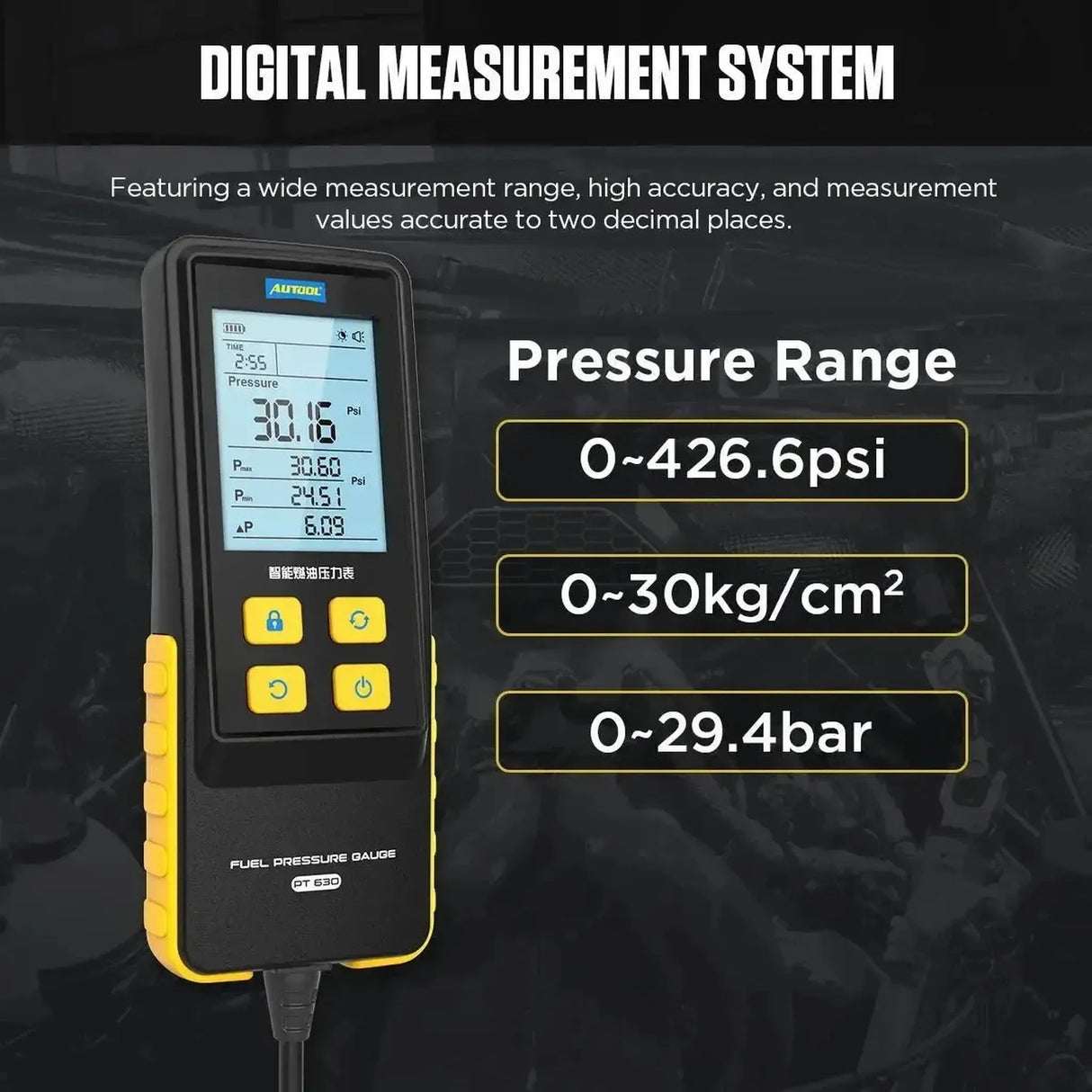 Autool PT630 | Kraftstoffdrucktester