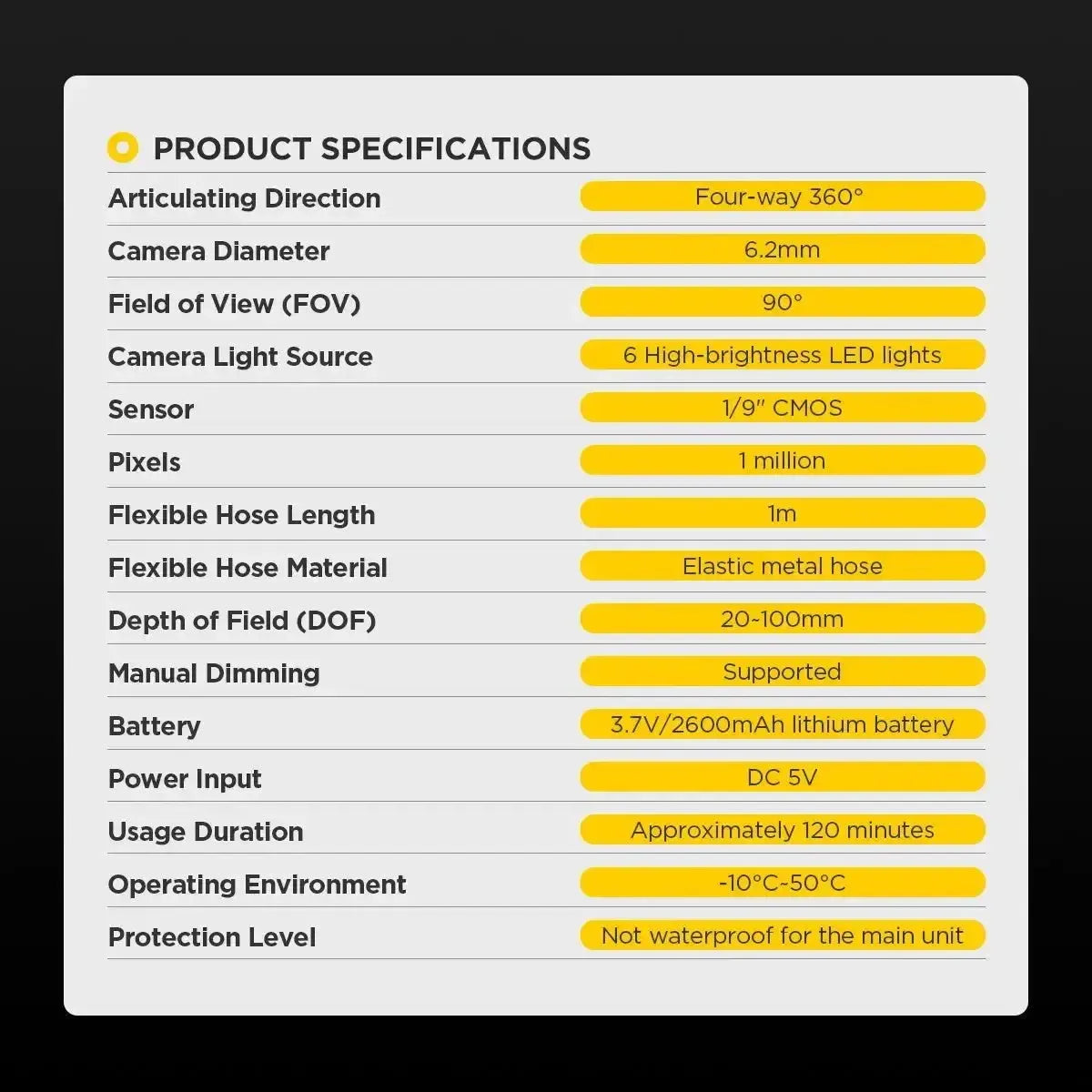 Autool SVB303 | Inspektionskamera (6.2 mm)