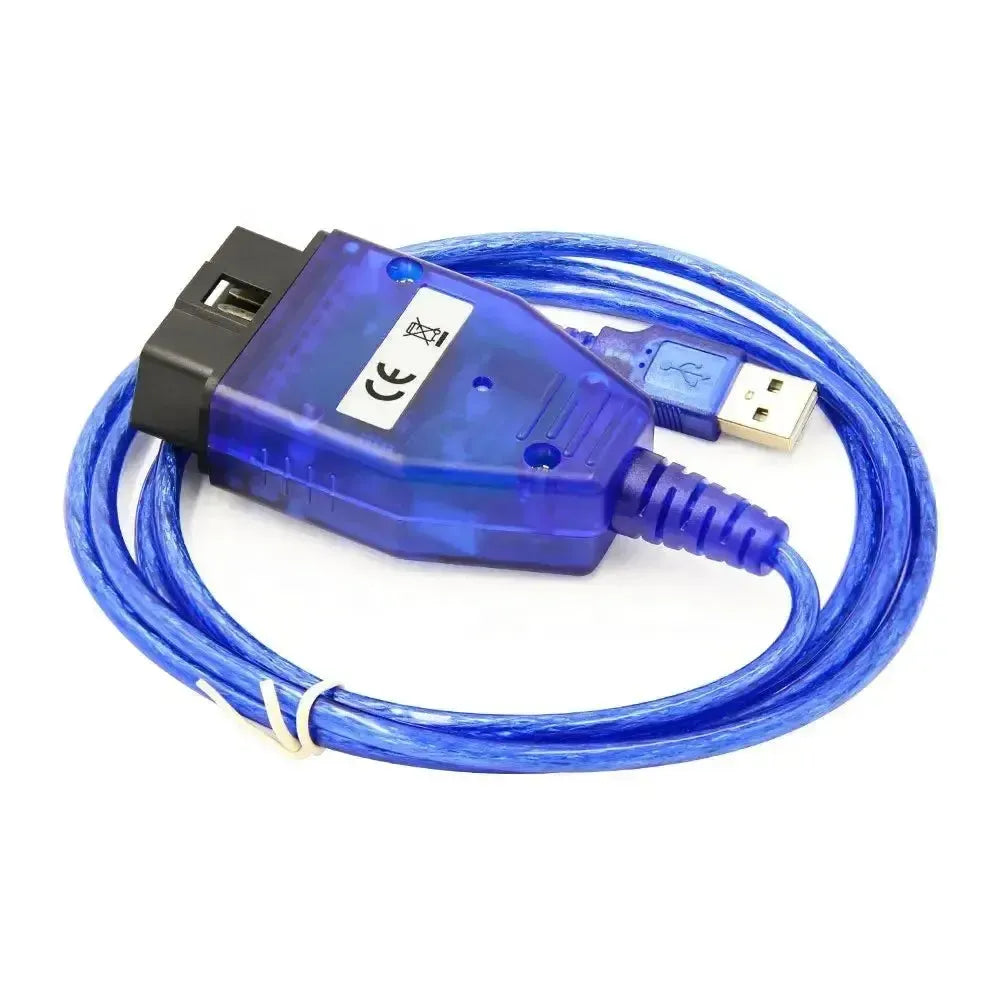 BMW K+DCAN OBD2 - USB Schalter Schnittstellenkabel Blau