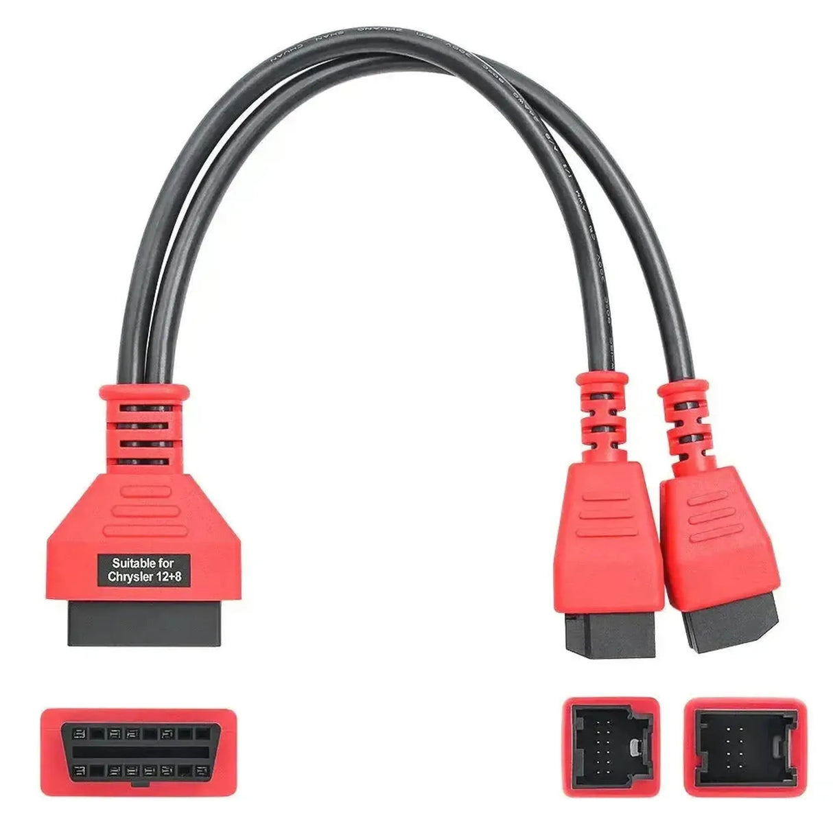 FCA 12+8-poliger SGW – 16-poliges OBD2 Adapterkabel | Personenwagen