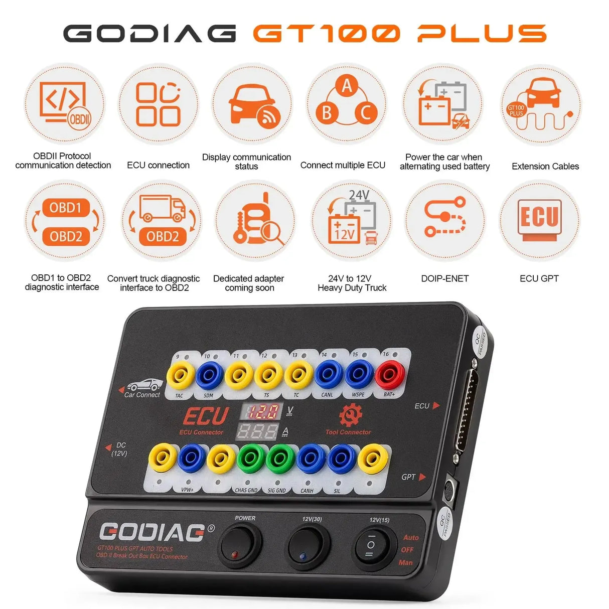 GoDiag GT100 Plus | Breakout-Box