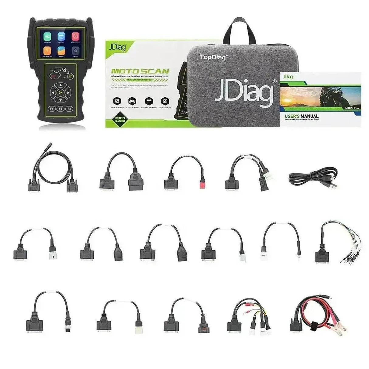 JDiag M100 Pro Vollständiges Motorrad Diagnosegerät