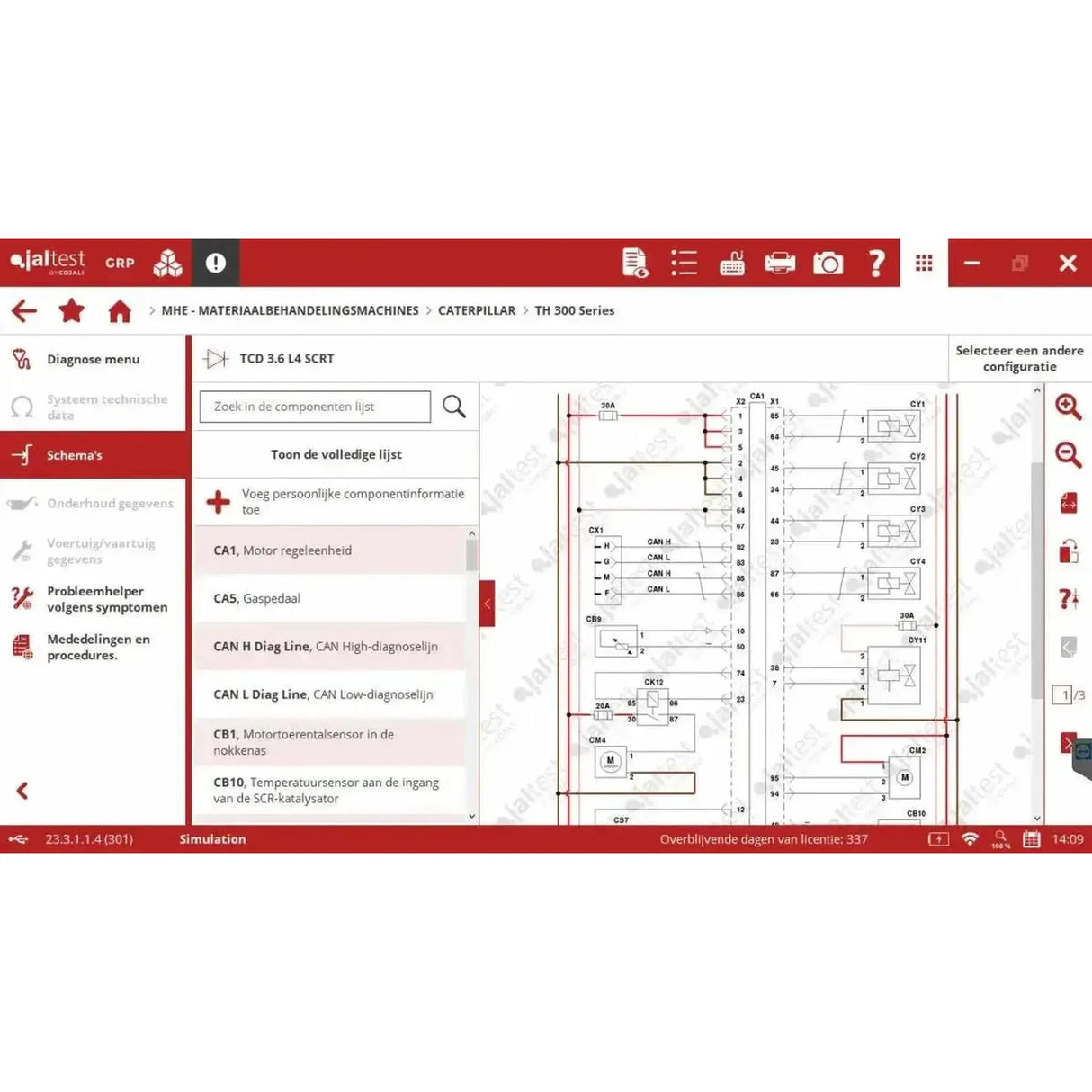 Jaltest MHE (Material Handling Equipment) Diagnosegerät