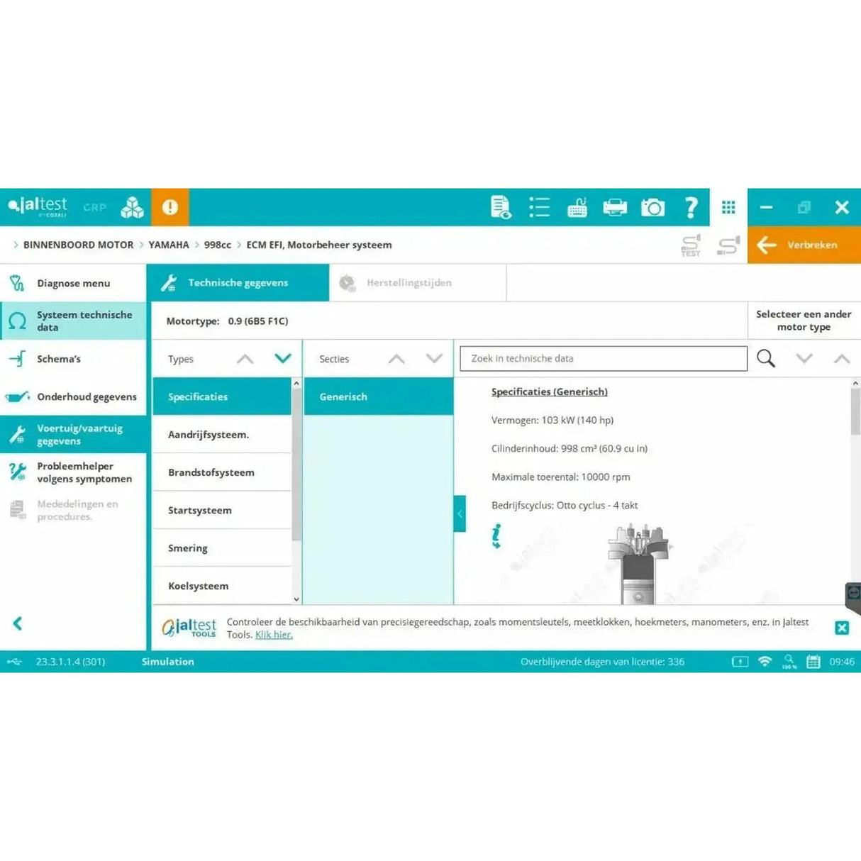Jaltest Marine (Innenbord) Diagnosegerät