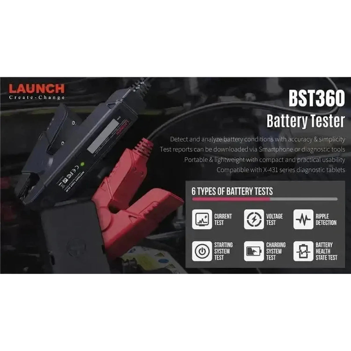 Launch BST360 | Batterietester