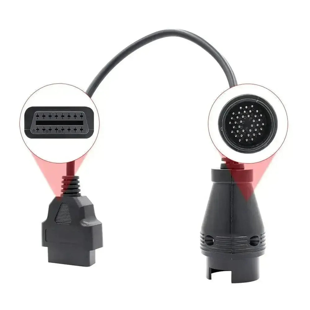 Mercedes 38-poliges OBD1 – 16-poliges OBD2 Adapterkabel | Personenwagen