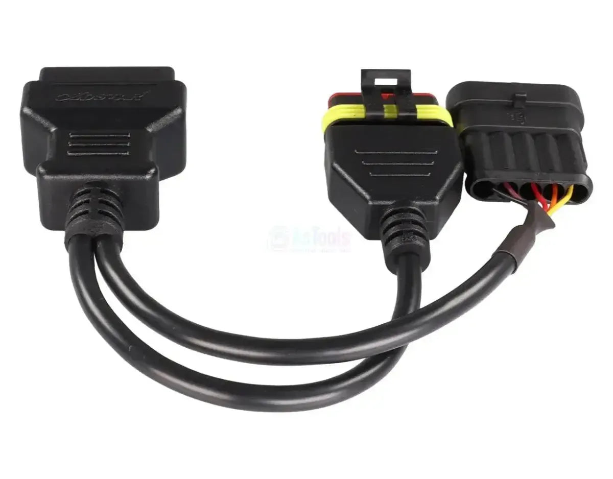 OBDSTAR (M047) | Vespa 5+5-poliges OBD – 16-poliges OBD2 Adapterkabel | Motorrad
