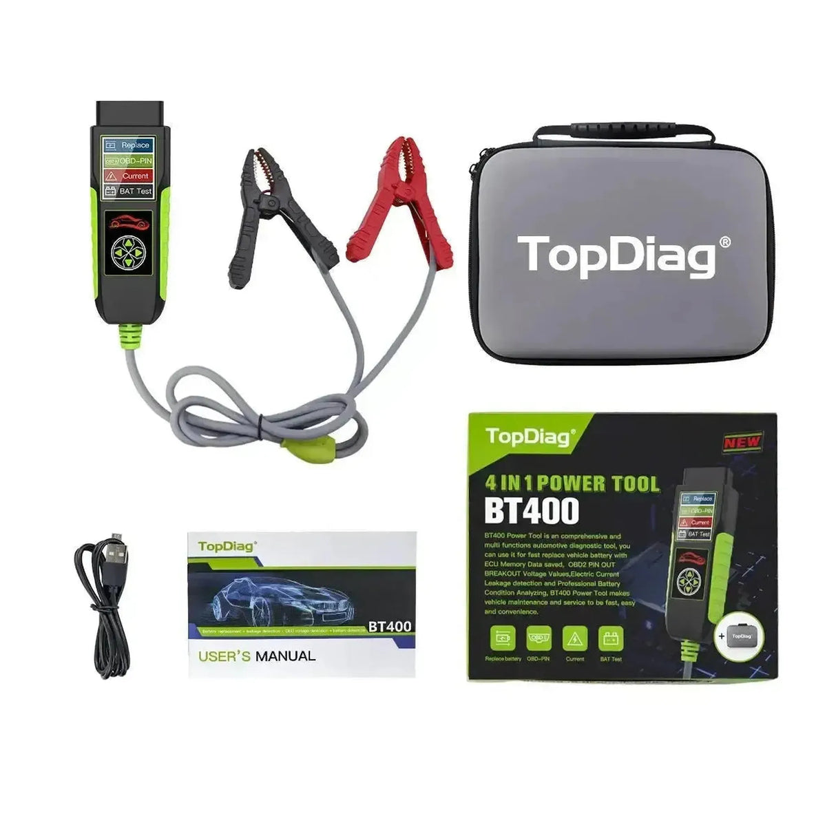 TopDiag BT400 Multifunktional | Batterietester