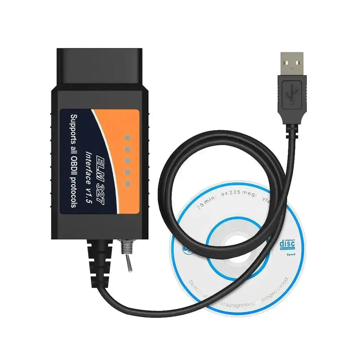 Universelles ELM327 (CHT340) (HS/MS-CAN Umschalter) | USB-Interfacekabel