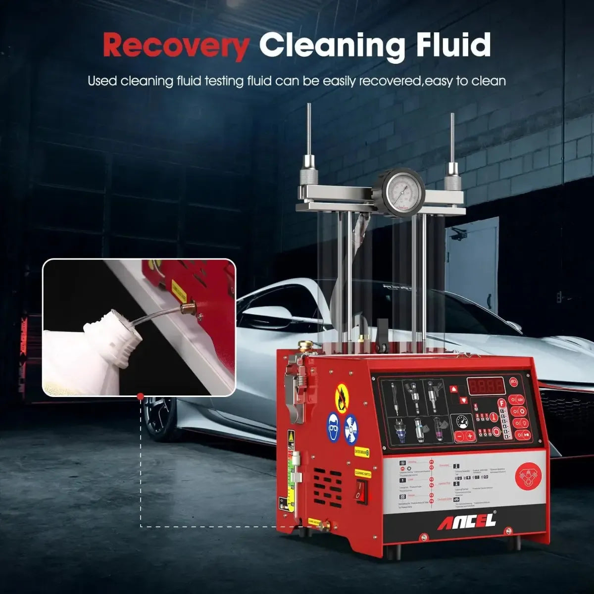 Ancel AJ400 GDI Benzin Einspritzdüsentester