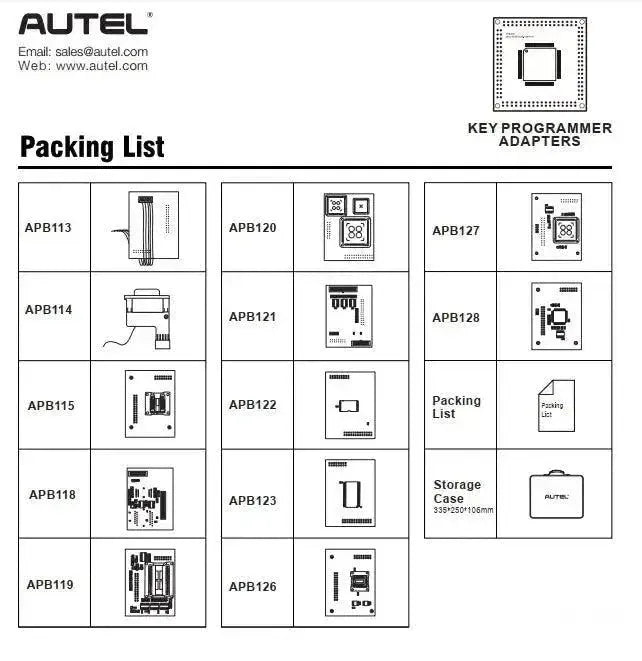 Autel MaxiIM IMPKA Adapter Kit | Zubehör (12-teilig)