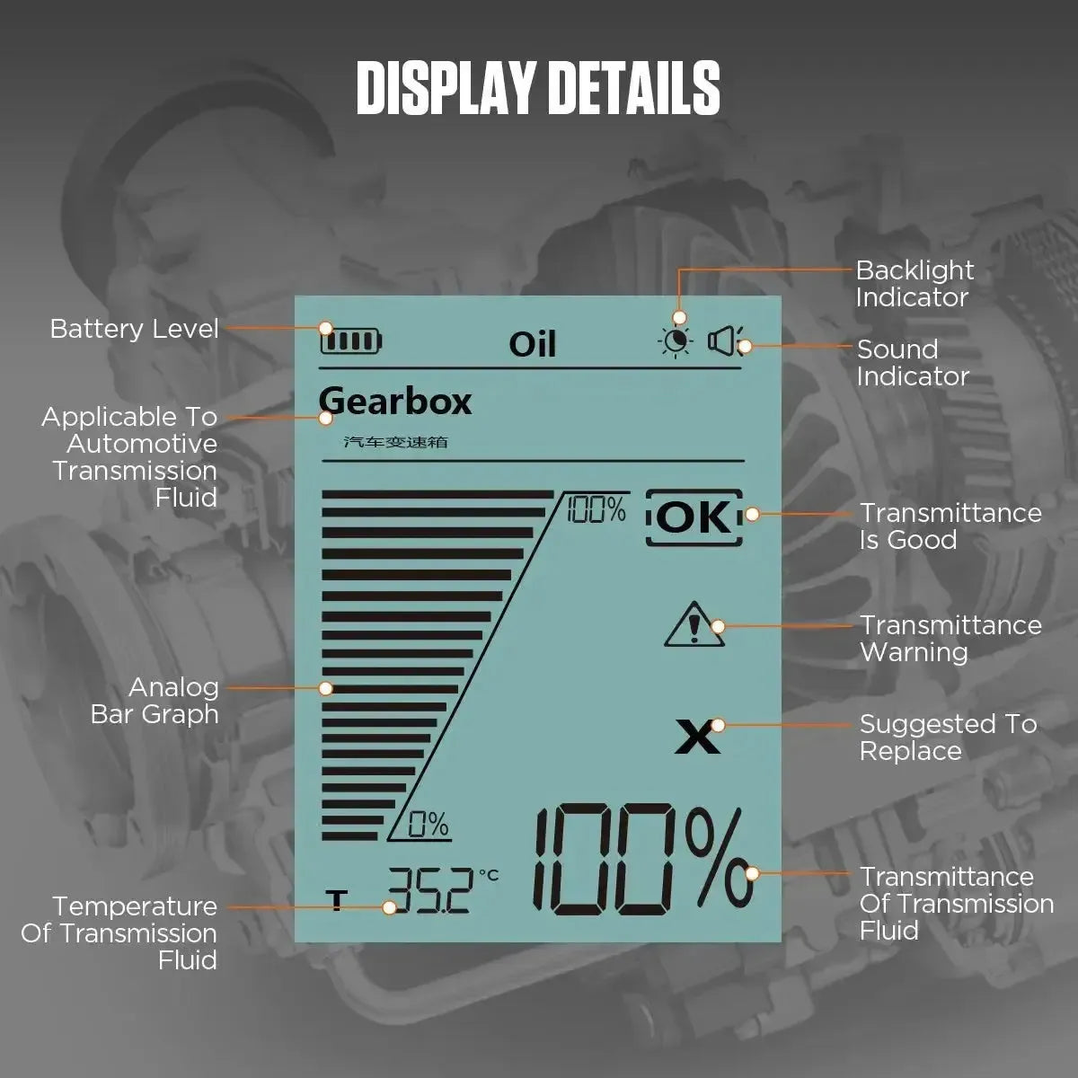 Autool AS505 | Transmissionsflüssigkeitstester