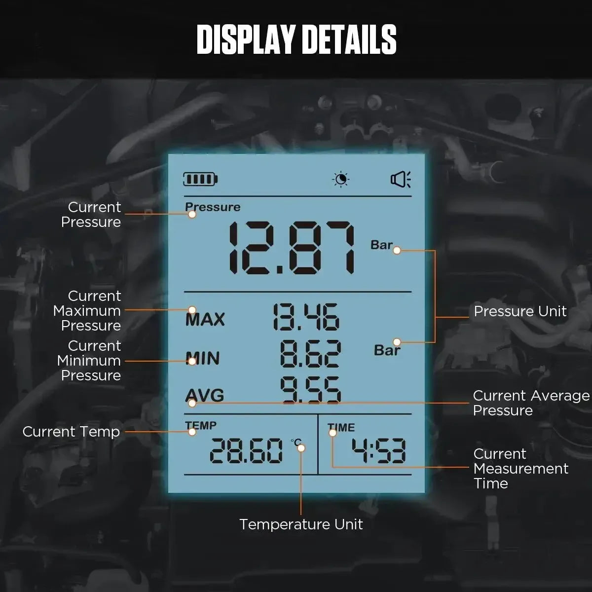 Autool PT635 | Kraftstoffdrucktester