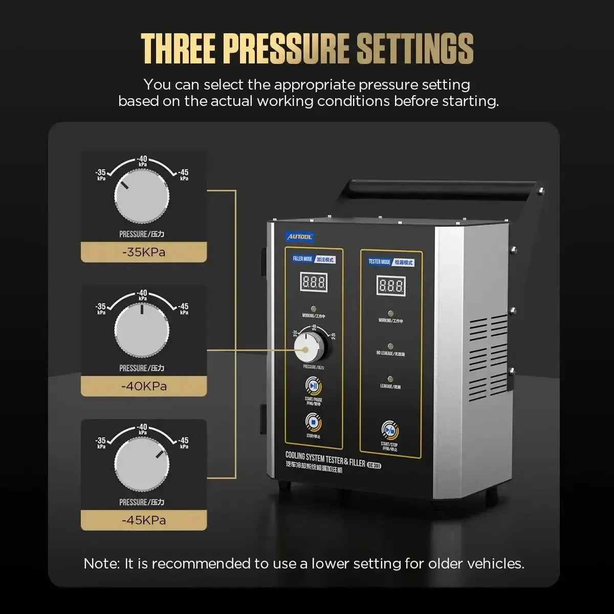 Autool SC301 | Kühlflüssigkeitstester & Entlüfter