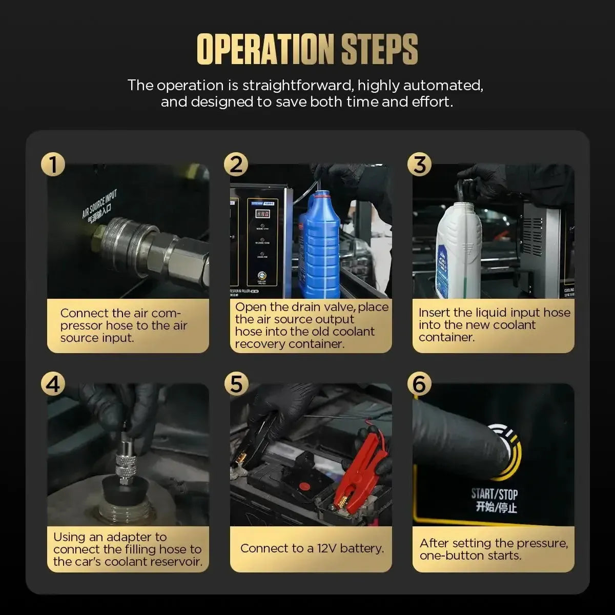 Autool SC301 | Kühlflüssigkeitstester & Entlüfter
