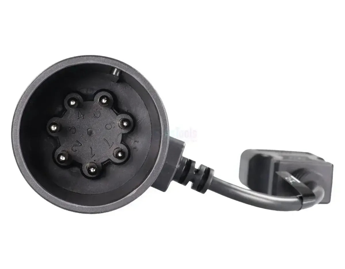 Jaltest (JDC110A) | 7+7-polig CAN ISO 7638 - 16-polig OBD2 Adapter | Anhänger