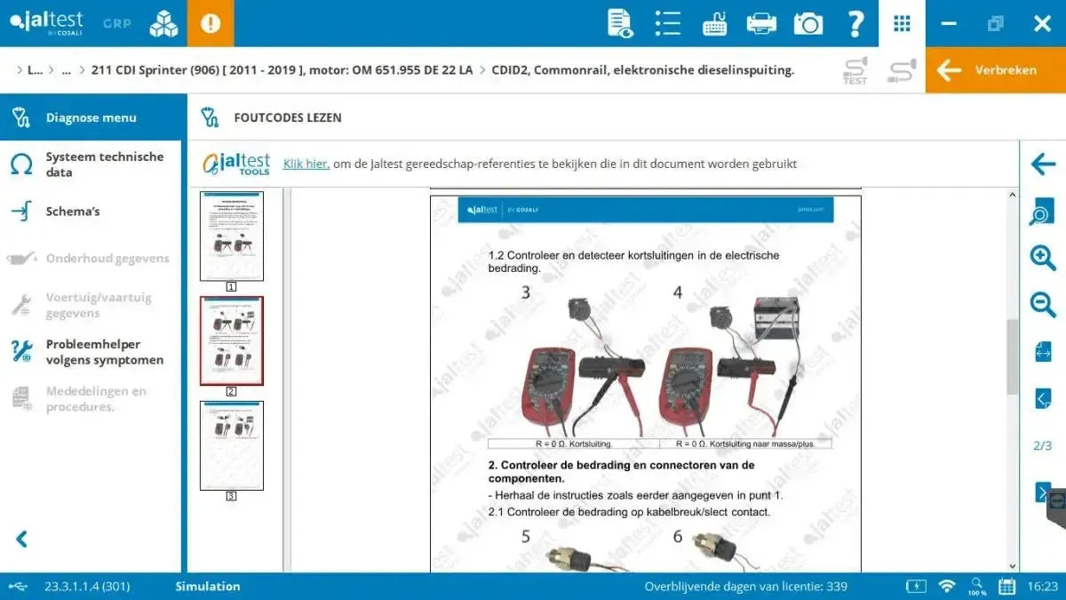 Jaltest LCV (Leichtes Nutzfahrzeug) Diagnosegerät