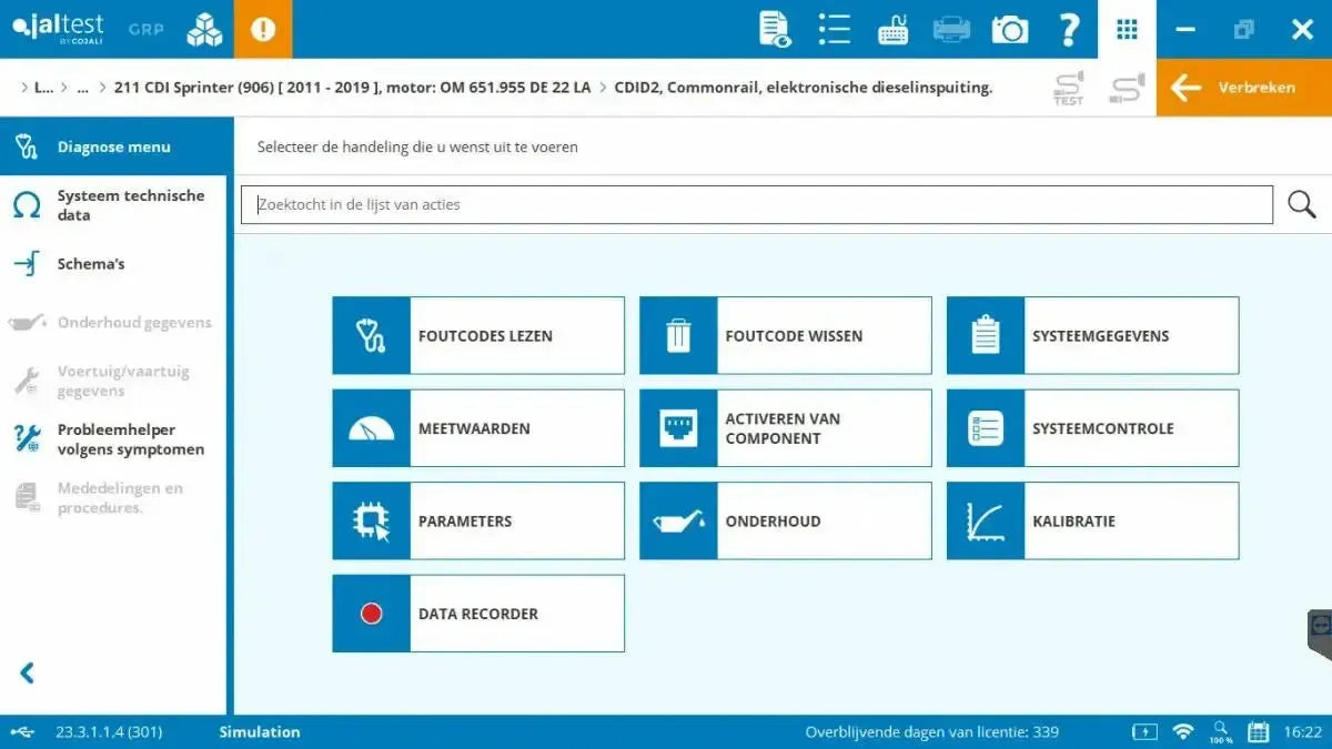 Jaltest LCV (Leichtes Nutzfahrzeug) Diagnosegerät