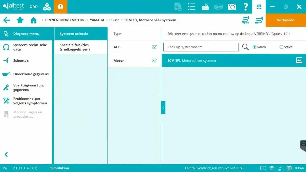 Jaltest Marine (Binnenboord) Diagnosegerät