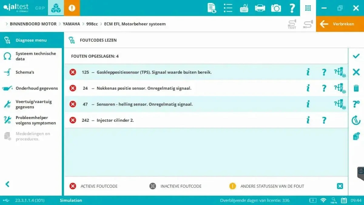 Jaltest Marine (Binnenboord) Diagnosegerät