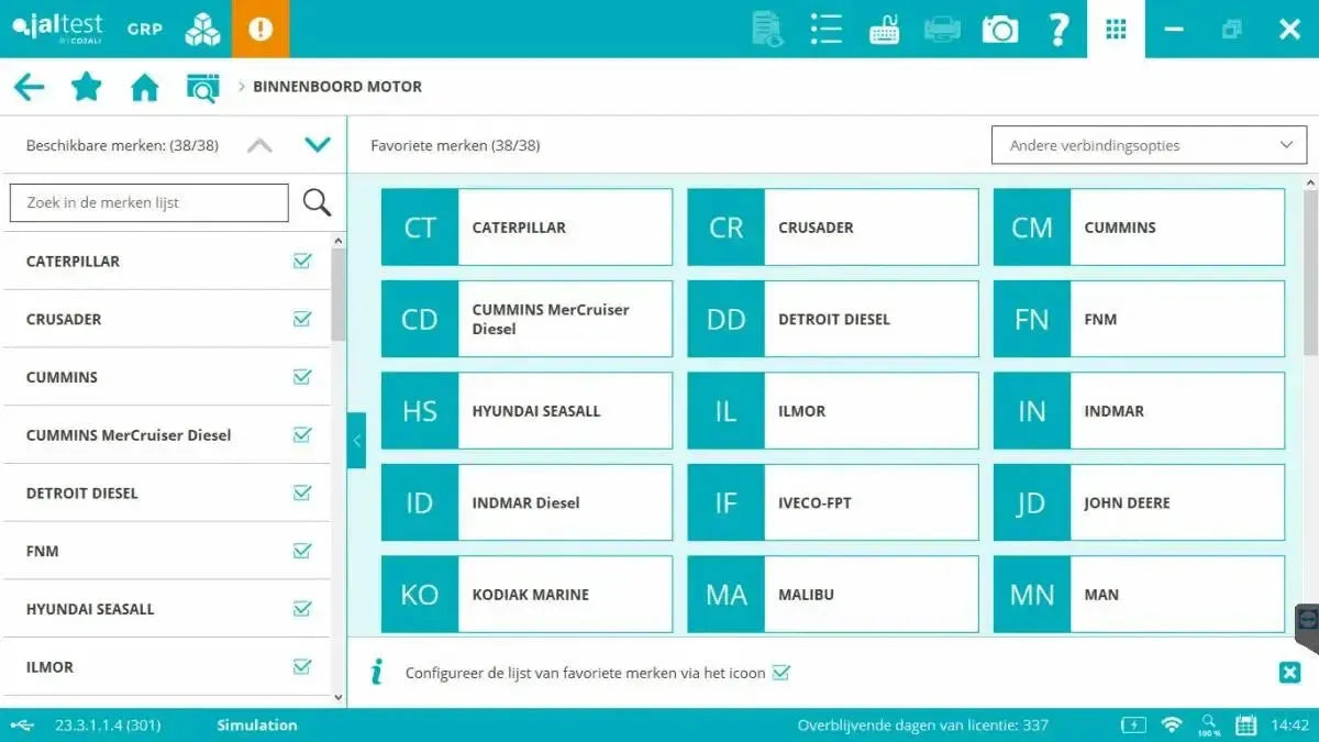 Jaltest Marine (Binnenboord) Diagnosegerät
