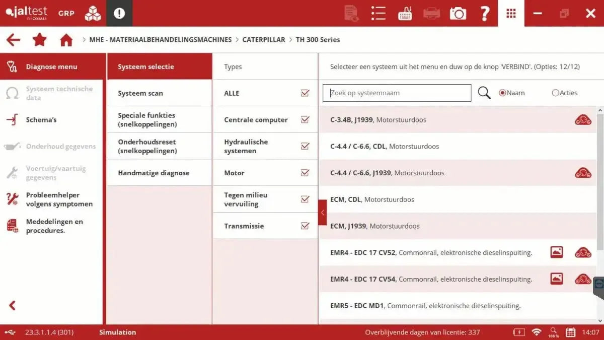 Jaltest MHE (Material Handling Equipment) Diagnosegerät