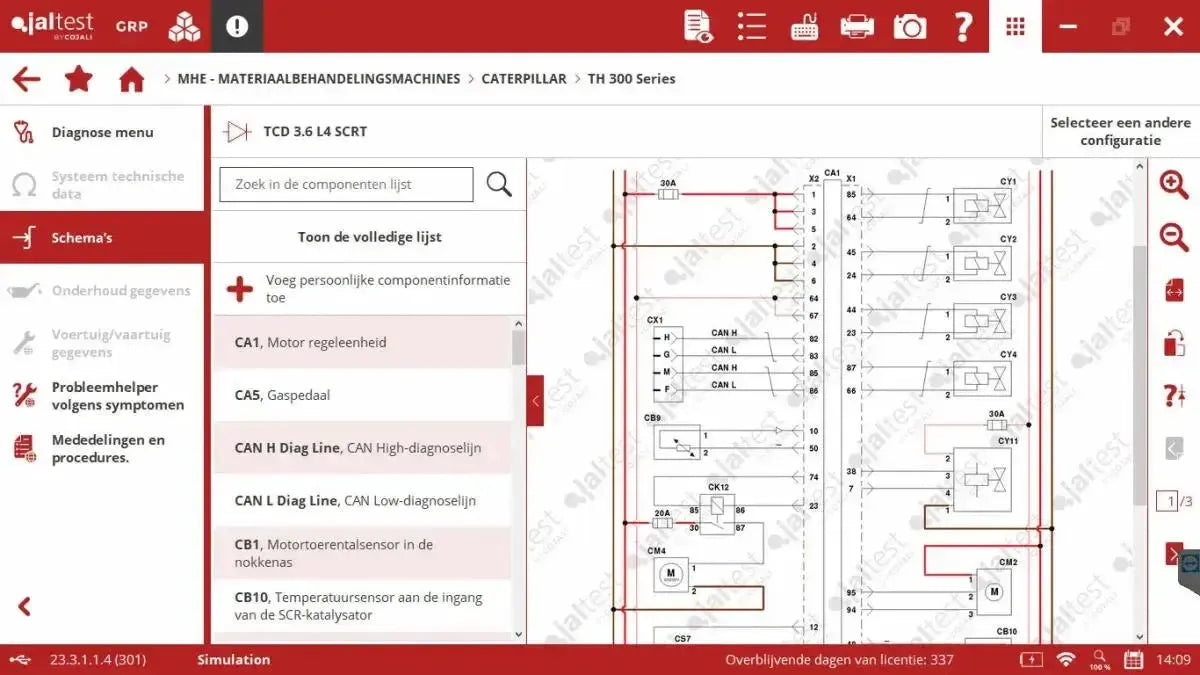 Jaltest MHE (Material Handling Equipment) Diagnosegerät