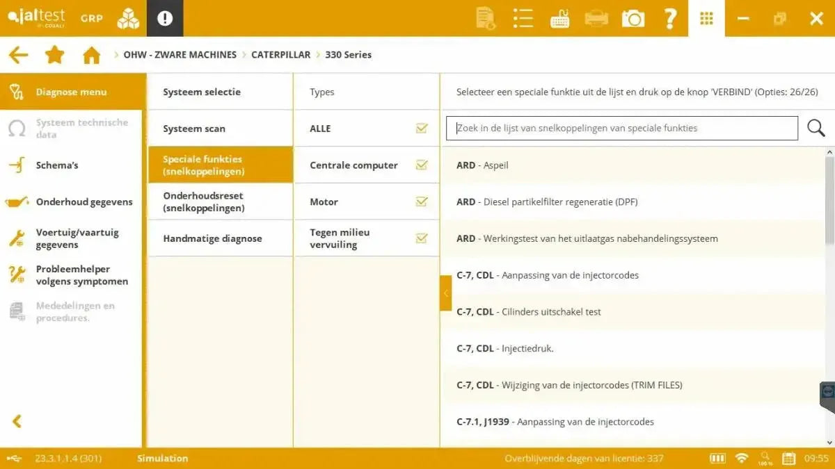 Jaltest Kehrmaschinen Diagnosegerät