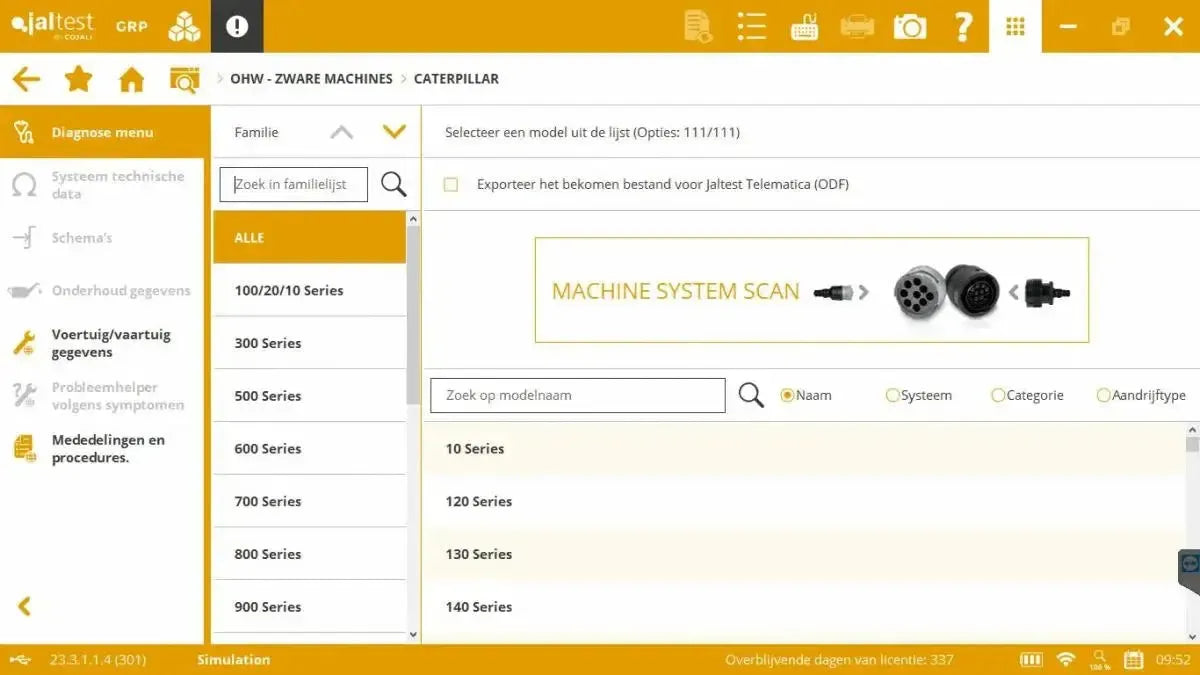 Jaltest Kehrmaschinen Diagnosegerät