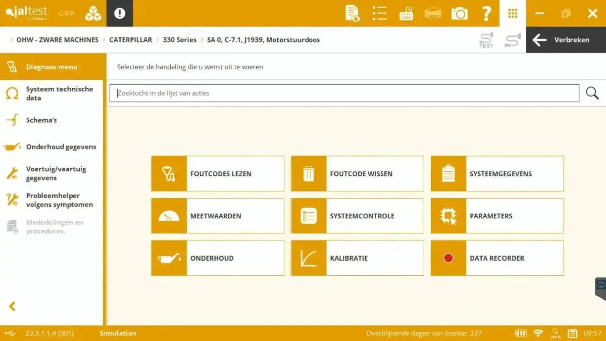 Jaltest Kehrmaschinen Diagnosegerät