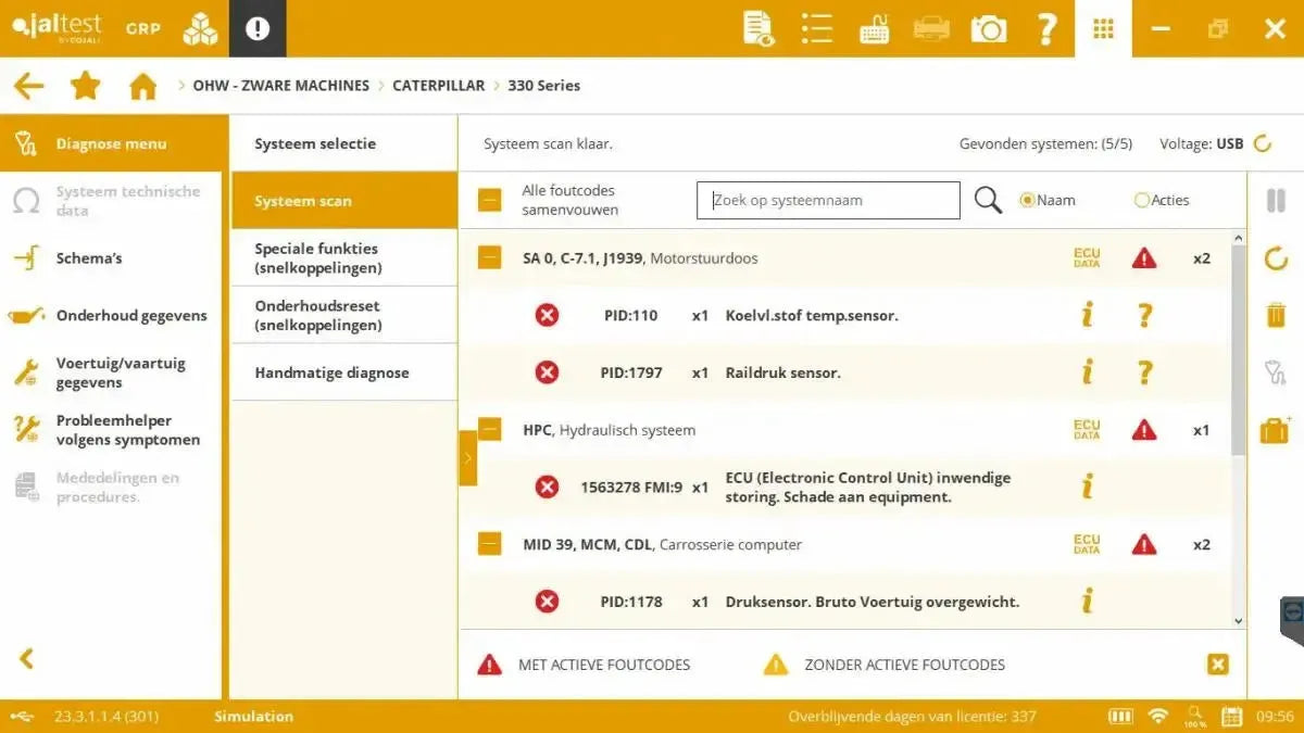 Jaltest OHW (Off-Highway) Diagnosegerät