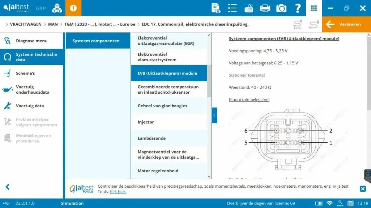 Jaltest Lastkraftwagen Diagnosegerät
