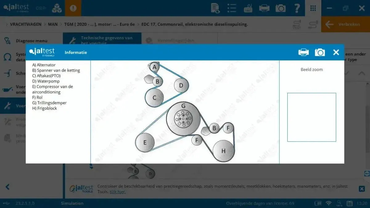 Jaltest Lastkraftwagen Diagnosegerät