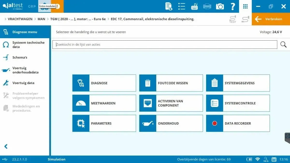 Jaltest Lastkraftwagen Diagnosegerät