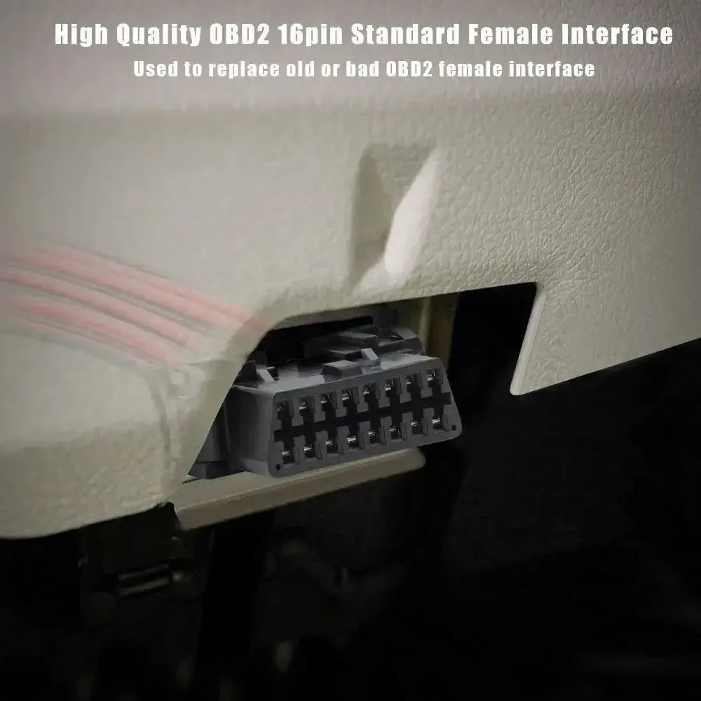 16-polige OBD2 Buchse (Weiblich) mit 16 offenen Endkabeln (30 cm) | Zubehör