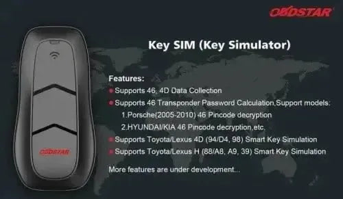 OBDSTAR Key SIM Sleutelsimulator | Zubehör