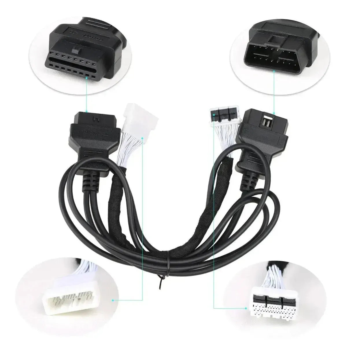 OBDSTAR | Toyota 30-polig IMMO - 16-polig OBD2 Adapterkabel | Personenauto