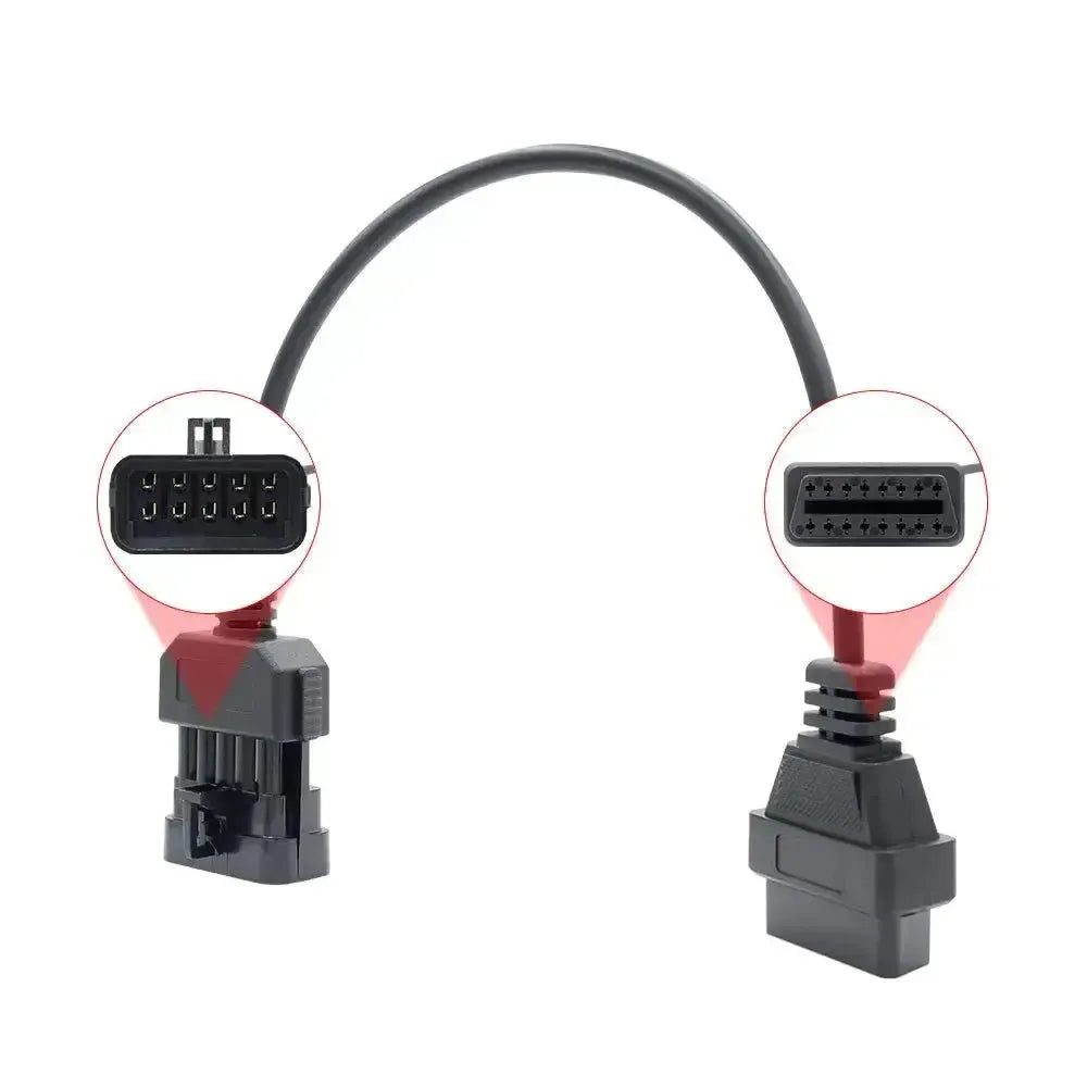 Opel 10-pins OBD1 – 16-pins OBD2 Adapterkabel | Personenauto