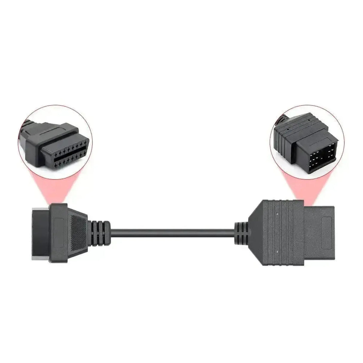 Toyota 17-poliges OBD1 – 16-poliges OBD2 Adapterkabel | Personenwagen