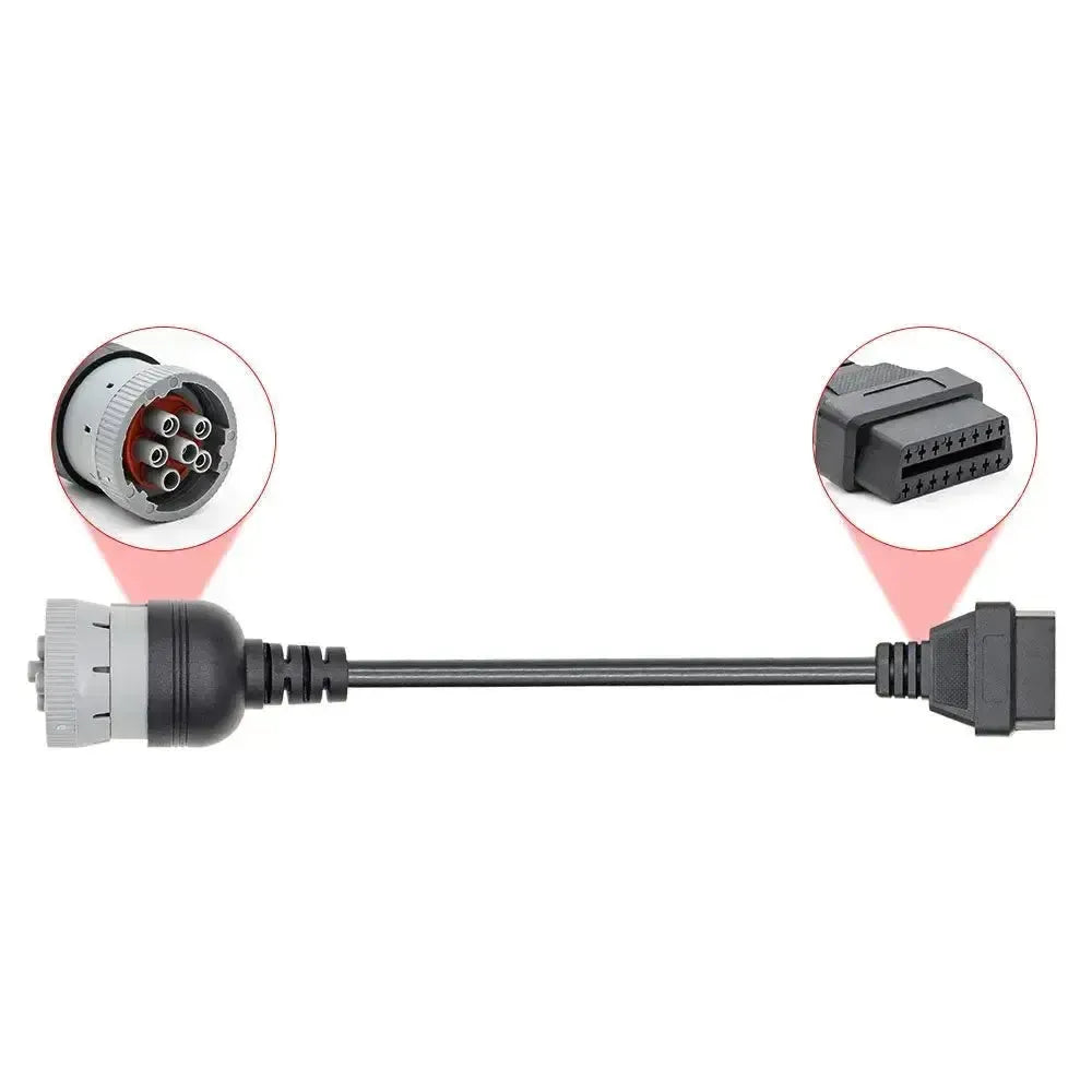 Universelles 6-poliges J1708 - 16-poliges OBD2 Adapterkabel | Betriebs- und Nutzfahrzeug