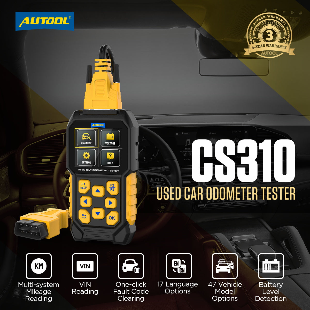 Autool CS310 | Drehzahlmesser