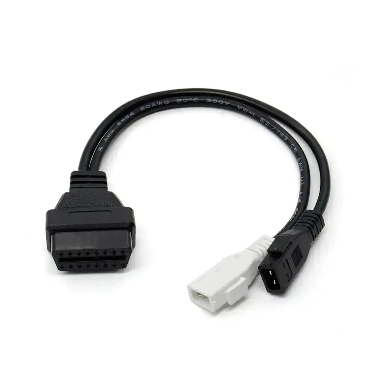 Audi/Seat/Skoda/Volkswagen 2+2-poliges OBD1 – 16-poliges OBD2 Adapterkabel | Personenwagen